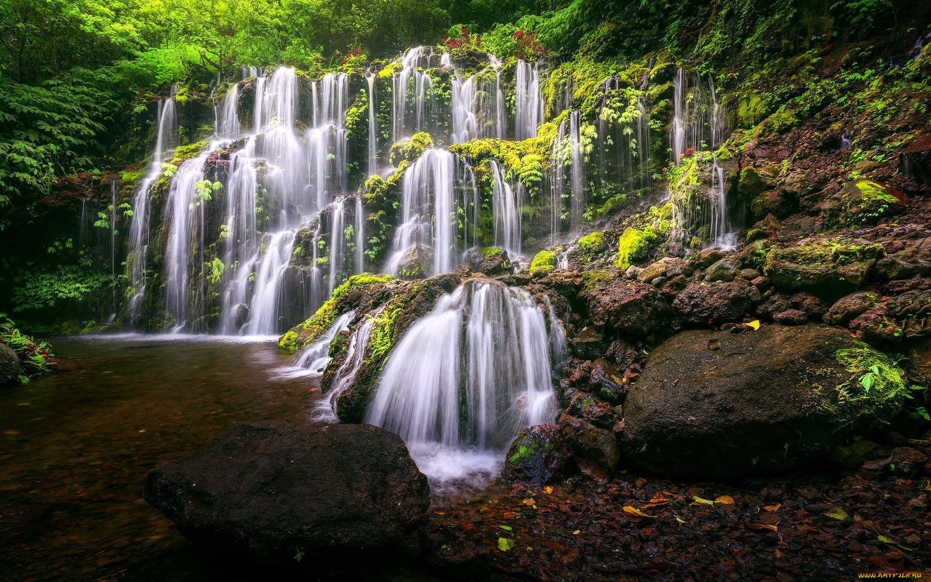 banyu wana amertha wasserfall, bali, , , banyu, wana, amertha, wasserfall